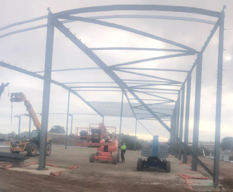 Structural steel erection